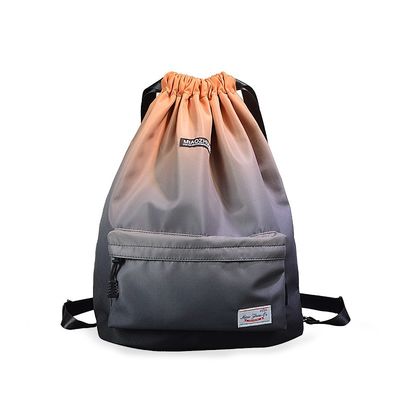 Gemakkelijke Dragende Drawstring-Gymnastiekrugzak, het Waterdichte Patroon van het het Bladblad van de Sportenrugzak